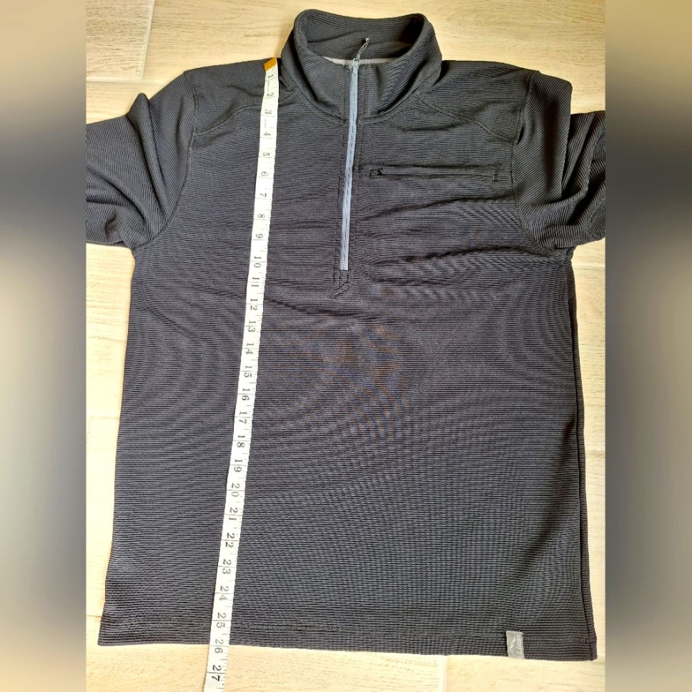 LL Bean women's black Venture Stretch Ottoman 1/4 zip pullover sweatshirt- small - Picture 8 of 12